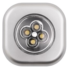 LED-Klebeleuchte McShine LK4 mit Klebefolie 70x70x24mm silber