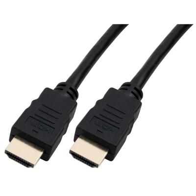 HDMI-Kabel HOLLYWOOD HDMI 1.4 vergoldete Kontakte 4K/UHD ARC HEAC 0,5m
