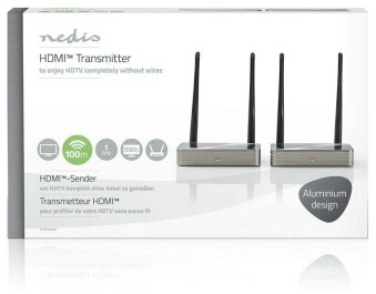 Nedis VTRA3420GY drahtloses HDMI Sender-/Empfänger Set bis 100m