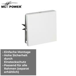 Kreuzschalter McPower Shallow 250V~/10A UP Klemmanschluss weiß