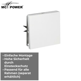 Kreuzschalter McPower Shallow 250V~/10A UP Steckanschluss weiß