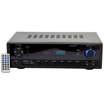 Hi-Fi Stereo Verstärker LTC ATM6500BT Bluetooth Karaoke 2x50W