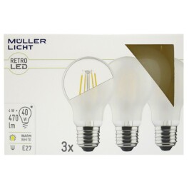 LED Filament Glühlampe E27 4W 470lm 2700K...