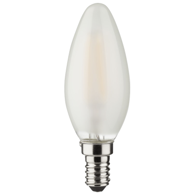 LED Filament Kerzenlampe E14 4W 470lm 2700K warmweiß matt 3er Set