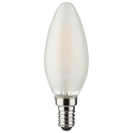 LED Filament Kerzenlampe E14 4W 470lm 2700K warmweiß matt 3er Set