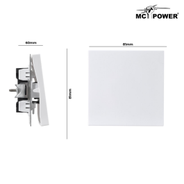 Wechselschalter McPower Shallow 250V~/10A UP Klemmanschluss weiß