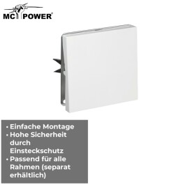 Wechselschalter McPower Shallow 250V~/10A UP Steckanschluss weiß