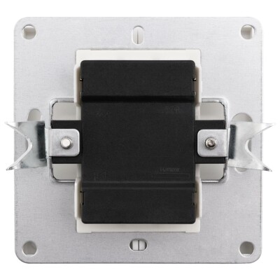 Serien-Schalter McPower Shallow 2-fach 250V~/10A UP Klemmanschluss weiß