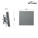 Kreuzschalter McPower Shallow 250V~/10A UP Steckanschluss anthrazit