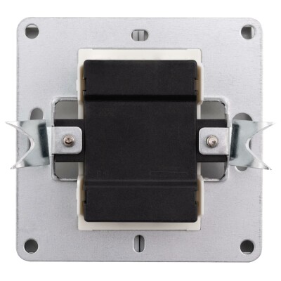 Serien-Schalter McPower Shallow 2-fach 250V~/10A Klemmanschluss anthrazit