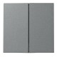 Serien-Schalter McPower Shallow 2-fach 250V~/10A Steckanschluss anthrazit