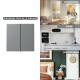 Serien-Schalter McPower Shallow 2-fach 250V~/10A Steckanschluss anthrazit
