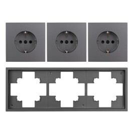 Steckdosen Set McPower Shallow Beginner 3S-Profi 4-teilig Klemmanschluss
