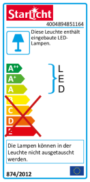 LED-Feuchtraumleuchte Oval IP54 550lm 4000K 8W 200x100x50mm neutralweiß