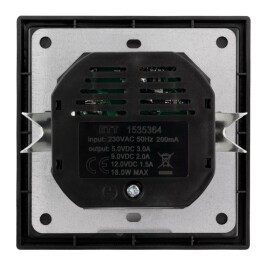 Schutzkontakt-Steckdose McPower Shallow 1x USB-C - 18W...