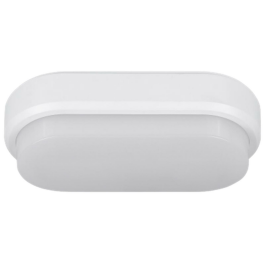 LED-Feuchtraumleuchte Oval IP54 550lm 4000K 8W neutralweiß Bewegungsmelder