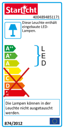 LED-Feuchtraumleuchte Oval IP54 550lm 4000K 8W neutralweiß Bewegungsmelder