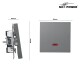 Schalter McPower Shallow 250V~/10A UP Orientierungsleuchte Steckanschluss anthrazit
