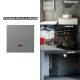 Schalter McPower Shallow 250V~/10A UP Orientierungsleuchte Steckanschluss anthrazit