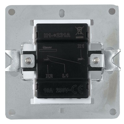 Jalousie-Taster McPower Shallow 250V~/10A UP Klemmanschluss weiß