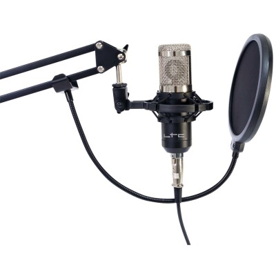 Mikrofon LTC STM200-Plus ideal für z.B. Podcast oder Streaming Plug&Play USB