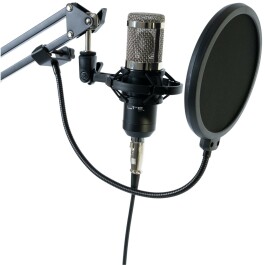 Mikrofon LTC STM200-Plus ideal für z.B. Podcast oder Streaming Plug&Play USB