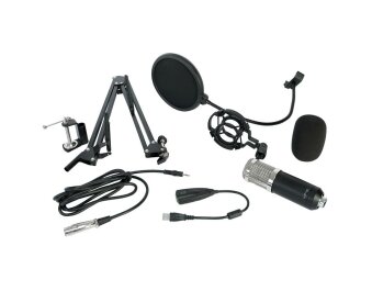 Mikrofon LTC STM200-Plus ideal für z.B. Podcast oder Streaming Plug&Play USB
