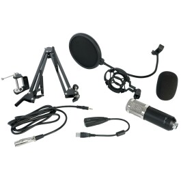 Mikrofon LTC STM200-Plus ideal für z.B. Podcast oder Streaming Plug&Play USB