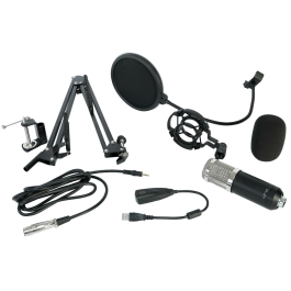 Mikrofon LTC STM200-Plus ideal für z.B. Podcast oder Streaming Plug&Play USB