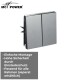 Jalousie-Taster McPower Shallow 250V~/10A UP Steckanschluss anthrazit