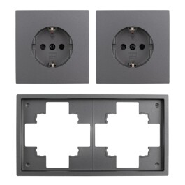 Steckdosen Set McPower Shallow Beginner 2S-Profi 3-teilig Steckanschluss