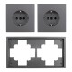 Steckdosen Set McPower Shallow Beginner 2S-Profi 3-teilig Steckanschluss