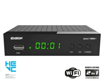 Edision picco T265+ DVB-T2/C Receiver schwarz