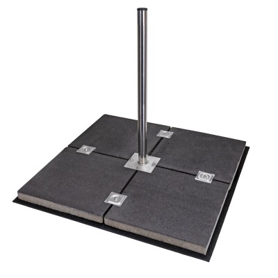 DUR-line Stabilo 4-Plattenständer Edelstahl bis 90 cm Satellitenschüssel