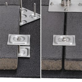 DUR-line Stabilo 4-Plattenständer Edelstahl bis 90 cm Satellitenschüssel