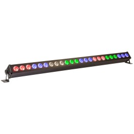 LED-Lichtleiste IBIZA LEDBAR24-RC 24x 4W RGB+W LEDs DMX...