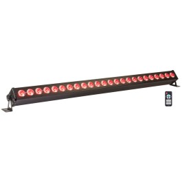 LED-Lichtleiste IBIZA LEDBAR24-RC 24x 4W RGB+W LEDs DMX...