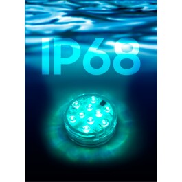 LED-RGB-Unterwasserleuchte McShine IP68 - wasserdicht...