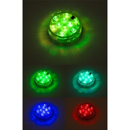 LED-RGB-Unterwasserleuchte McShine IP68 - wasserdicht Fernbedienung 4er-Set