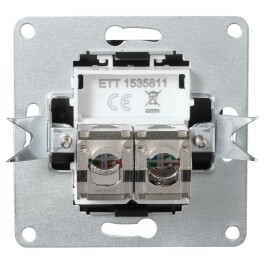 Netzwerk-Dose McPower Flair CAT6A UP weiß...