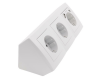 Steckdosenblock McPower Flair weiß 3-fach Schutzkontakt + USB-C / USB-A