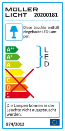 LED Spiegelleuchte 4,4W 250lm warmweiß 30cm 3...