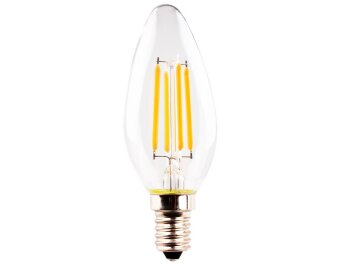 LED-Filament Kerzenlampe E14 4,5W 470lm 2700K warmweiß