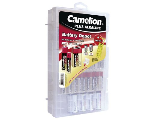 Familienbox CAMELION 29 tlg. inkl. Batterien Aufbewahrungsbox u.v.m