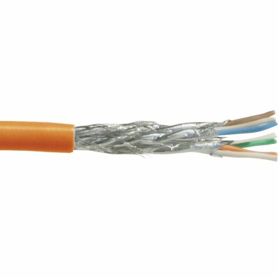 CAT 7 100m starr Orange - Netzwerkkabel