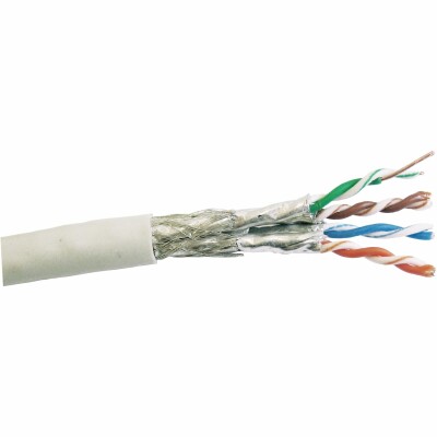 CAT 6 100m starr Grau - Netzwerkkabel