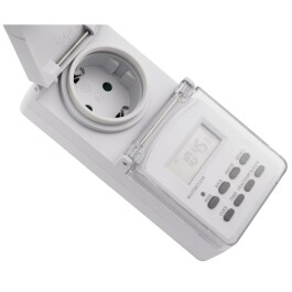Digitale Zeitschaltuhr McPower AZ-78 IP44 - für Außen,10 Schaltprogramme
