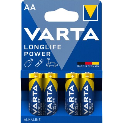 Mignon-Batterie VARTA Longlife Power 1,5 V Typ AA 4er-Blister