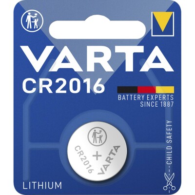 Lithium-Knopfzelle VARTA CR 2016 90mAh 3V 1er-Blister