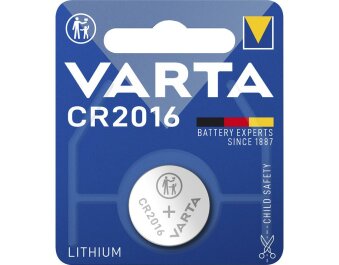 Lithium-Knopfzelle VARTA Electronics CR 2016 90mAh 3V...